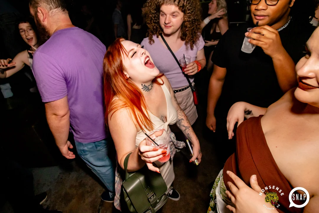 Hot Mess dance pop party - August 2023 - third Friday of every month at The Basement, Easst Atlanta - Kimber is the DJ - Pics: Darcy for Oh Snap Kid