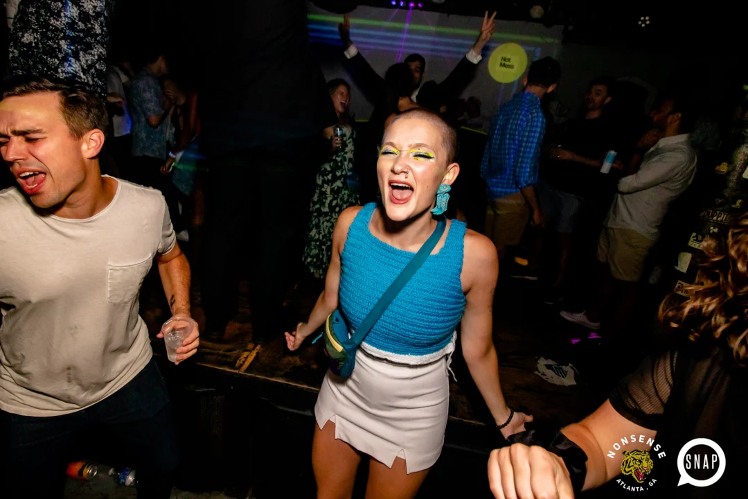 Hot Mess dance pop party - August 2023 - third Friday of every month at The Basement, Easst Atlanta - Kimber is the DJ - Pics: Darcy for Oh Snap Kid