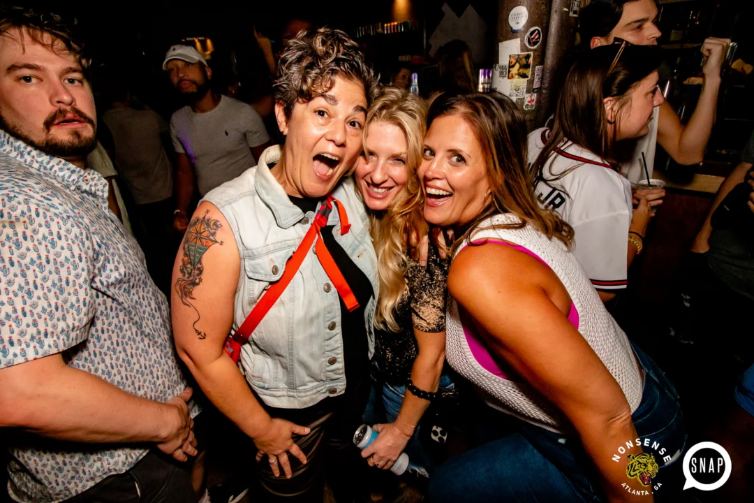 Hot Mess dance pop party - August 2023 - third Friday of every month at The Basement, Easst Atlanta - Kimber is the DJ - Pics: Darcy for Oh Snap Kid