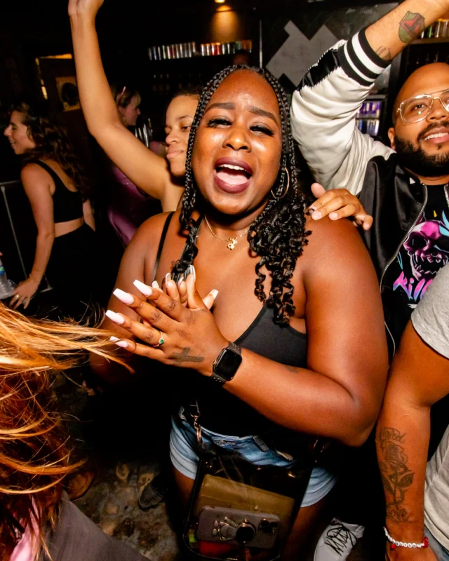 Hot Mess dance pop party - August 2023 - third Friday of every month at The Basement, Easst Atlanta - Kimber is the DJ - Pics: Darcy for Oh Snap Kid