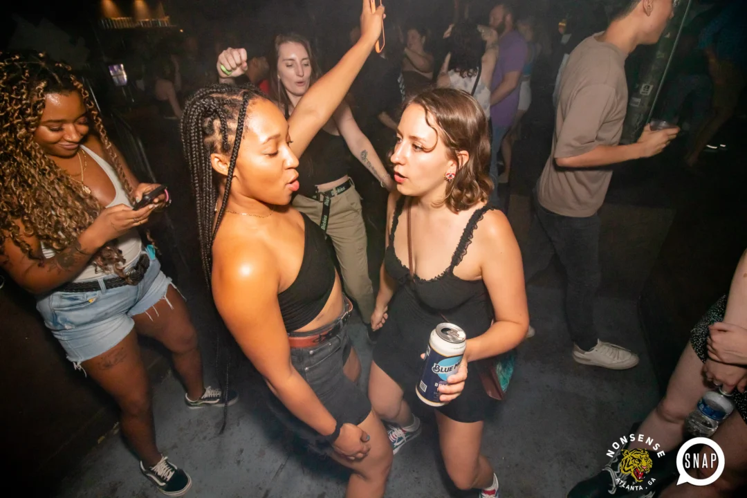 Hot Mess dance pop party - August 2023 - third Friday of every month at The Basement, Easst Atlanta - Kimber is the DJ - Pics: Darcy for Oh Snap Kid