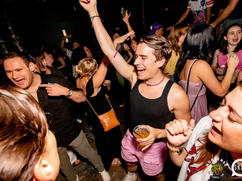 Hot Mess dance pop party - August 2023 - third Friday of every month at The Basement, Easst Atlanta - Kimber is the DJ - Pics: Darcy for Oh Snap Kid