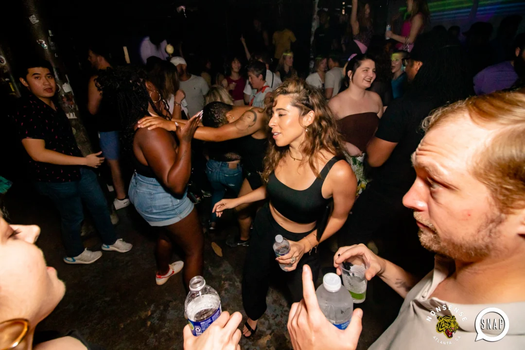 Hot Mess dance pop party - August 2023 - third Friday of every month at The Basement, Easst Atlanta - Kimber is the DJ - Pics: Darcy for Oh Snap Kid