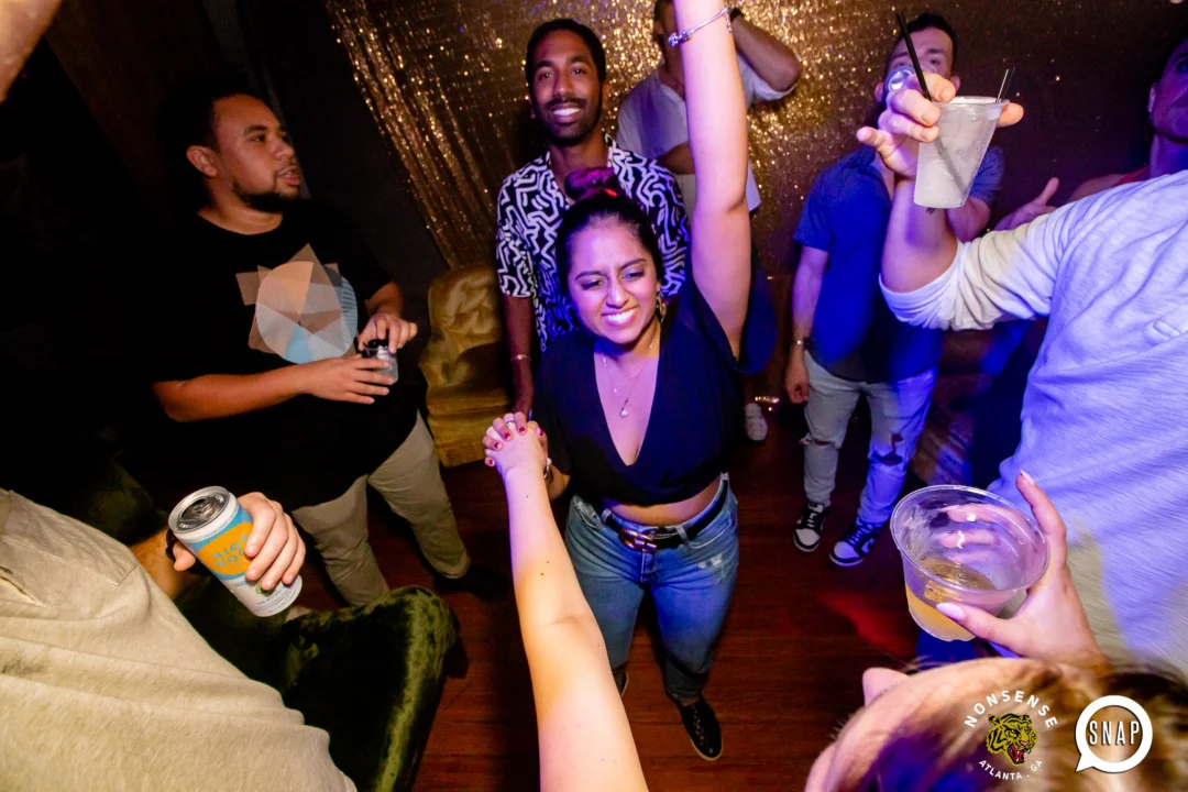 Hot Mess dance pop party - August 2023 - third Friday of every month at The Basement, Easst Atlanta - Kimber is the DJ - Pics: Darcy for Oh Snap Kid