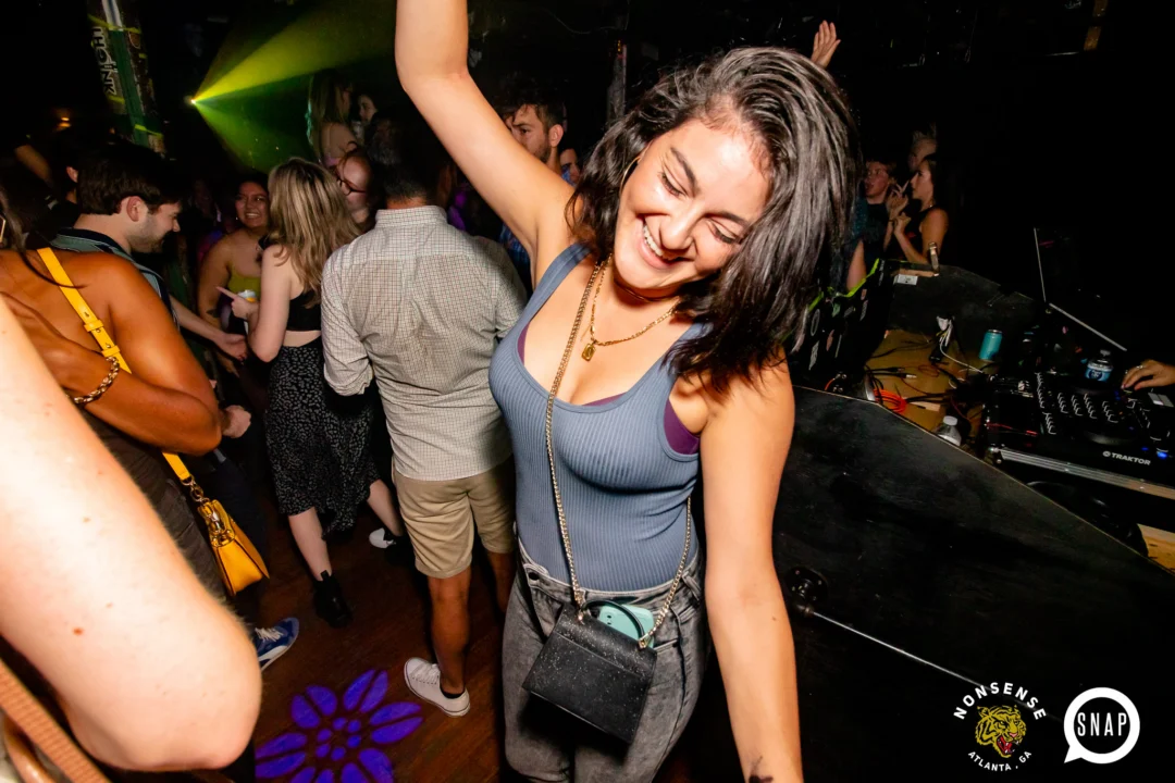 Hot Mess dance pop party - August 2023 - third Friday of every month at The Basement, Easst Atlanta - Kimber is the DJ - Pics: Darcy for Oh Snap Kid