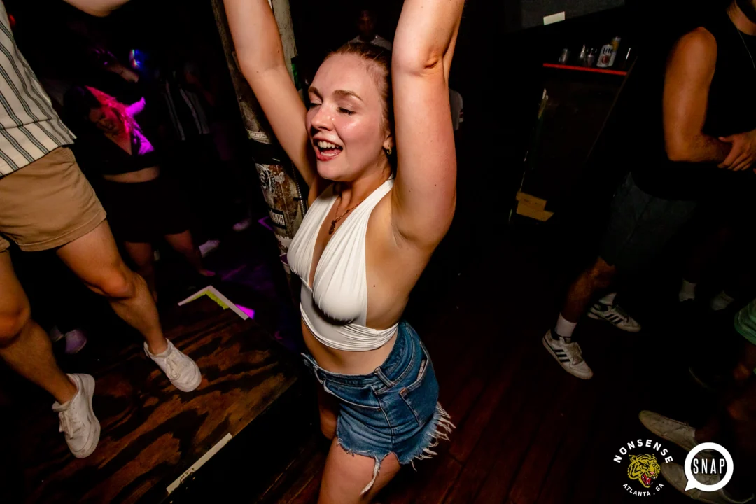 Hot Mess dance pop party - August 2023 - third Friday of every month at The Basement, Easst Atlanta - Kimber is the DJ - Pics: Darcy for Oh Snap Kid