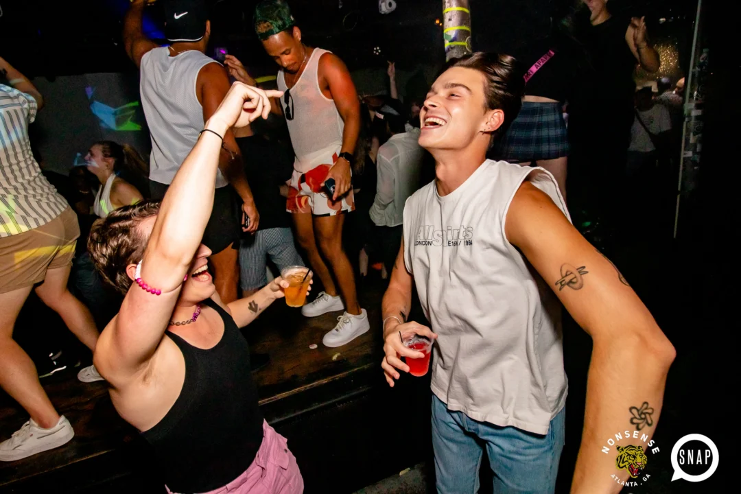 Hot Mess dance pop party - August 2023 - third Friday of every month at The Basement, Easst Atlanta - Kimber is the DJ - Pics: Darcy for Oh Snap Kid