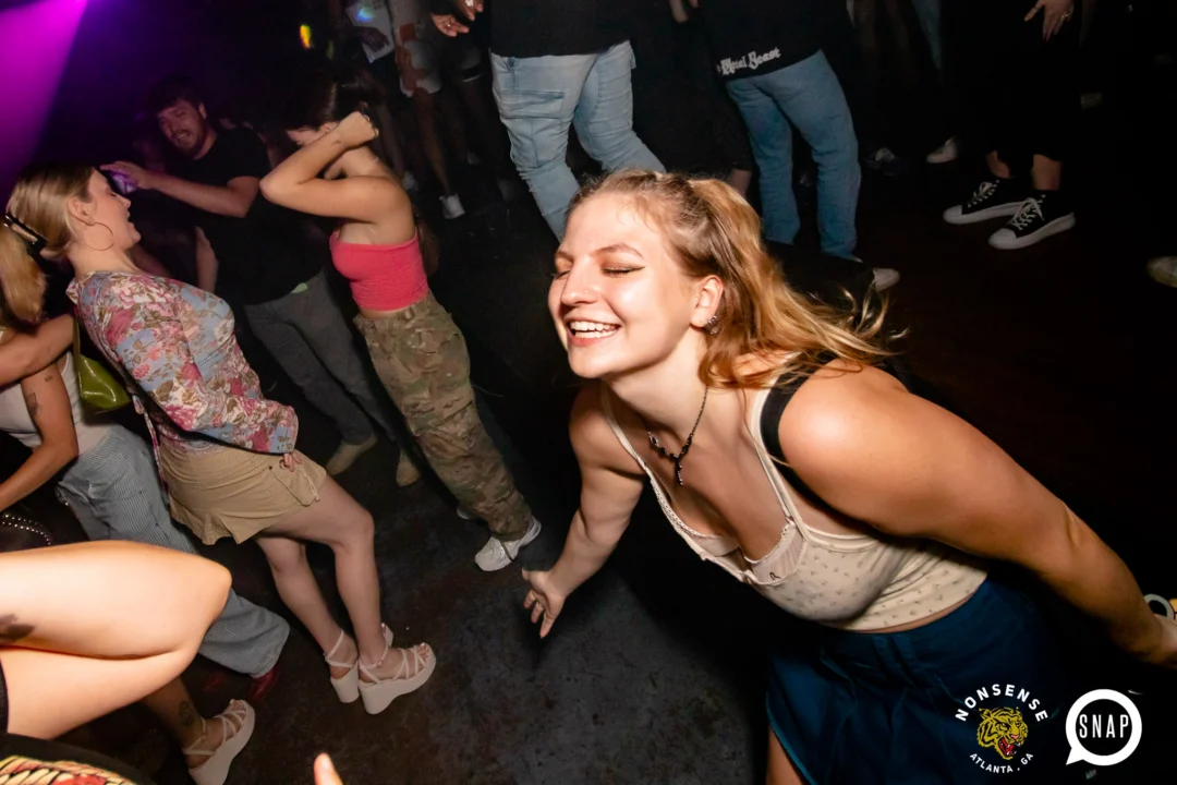 Hot Mess dance pop party - August 2023 - third Friday of every month at The Basement, Easst Atlanta - Kimber is the DJ - Pics: Darcy for Oh Snap Kid