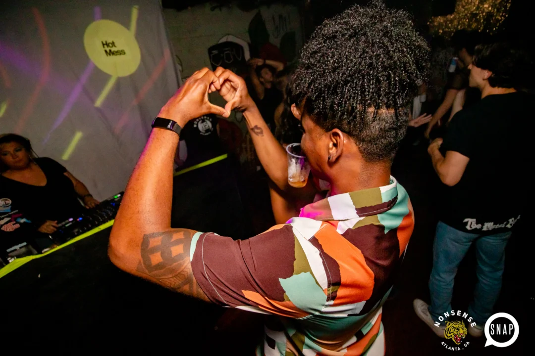 Hot Mess dance pop party - August 2023 - third Friday of every month at The Basement, Easst Atlanta - Kimber is the DJ - Pics: Darcy for Oh Snap Kid