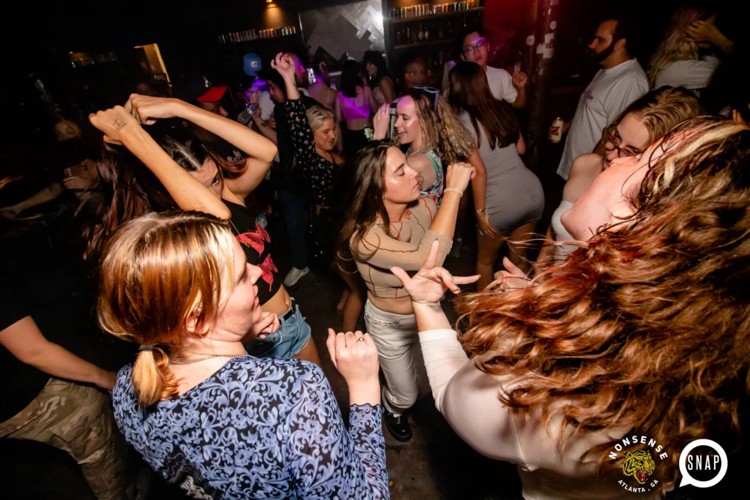 Hot Mess dance pop party - August 2023 - third Friday of every month at The Basement, Easst Atlanta - Kimber is the DJ - Pics: Darcy for Oh Snap Kid