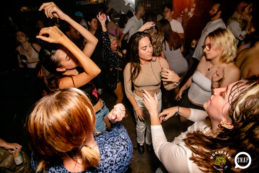 Hot Mess dance pop party - August 2023 - third Friday of every month at The Basement, Easst Atlanta - Kimber is the DJ - Pics: Darcy for Oh Snap Kid