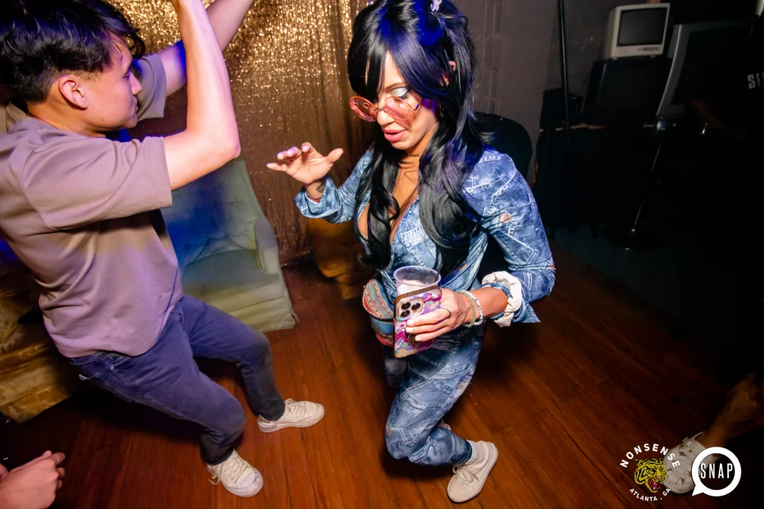 Hot Mess dance pop party - August 2023 - third Friday of every month at The Basement, Easst Atlanta - Kimber is the DJ - Pics: Darcy for Oh Snap Kid