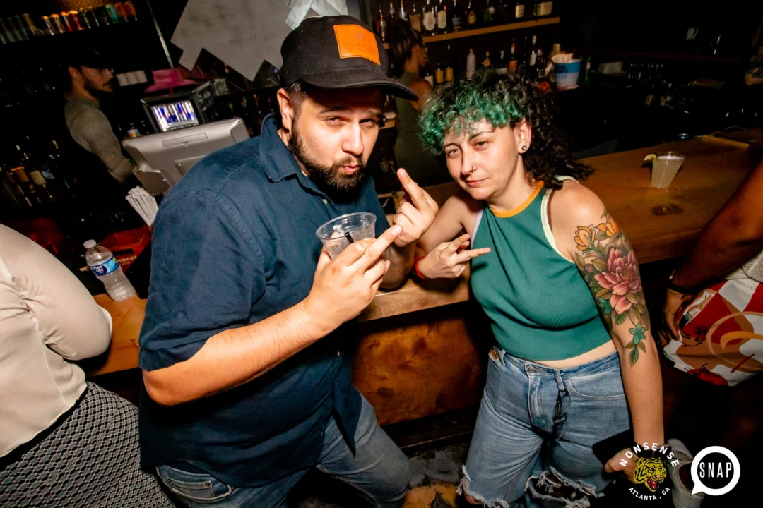 Hot Mess dance pop party - August 2023 - third Friday of every month at The Basement, Easst Atlanta - Kimber is the DJ - Pics: Darcy for Oh Snap Kid