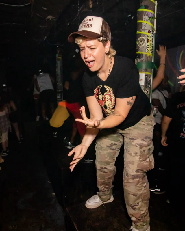 Hot Mess dance pop party - August 2023 - third Friday of every month at The Basement, Easst Atlanta - Kimber is the DJ - Pics: Darcy for Oh Snap Kid