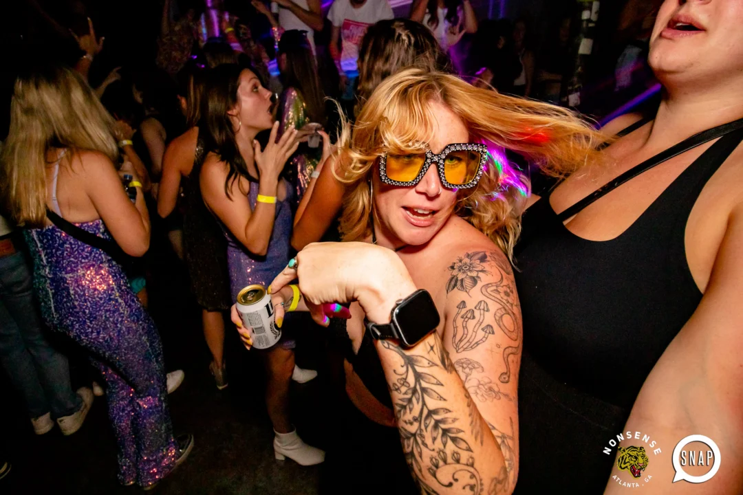 Hot Mess dance pop party - September 2023 - Atlanta's Dance Pop Party - Third Friday of every month at The Basement - Kimber is the DJ - Pics by Darcy for Oh Snap Kid