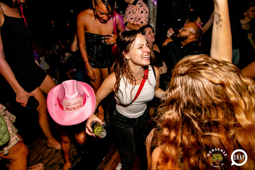 Hot Mess dance pop party - September 2023 - Atlanta's Dance Pop Party - Third Friday of every month at The Basement - Kimber is the DJ - Pics by Darcy for Oh Snap Kid