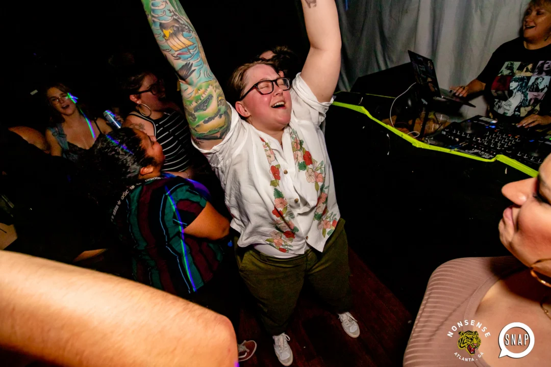 Hot Mess dance pop party - September 2023 - Atlanta's Dance Pop Party - Third Friday of every month at The Basement - Kimber is the DJ - Pics by Darcy for Oh Snap Kid