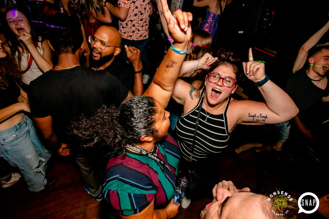 Hot Mess dance pop party - September 2023 - Atlanta's Dance Pop Party - Third Friday of every month at The Basement - Kimber is the DJ - Pics by Darcy for Oh Snap Kid