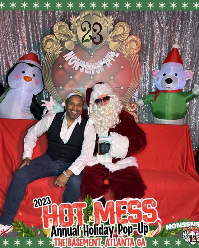 2023 HOT MESS Holiday Pop-up Santa Photos! Brought to you by Nonsense ATL!