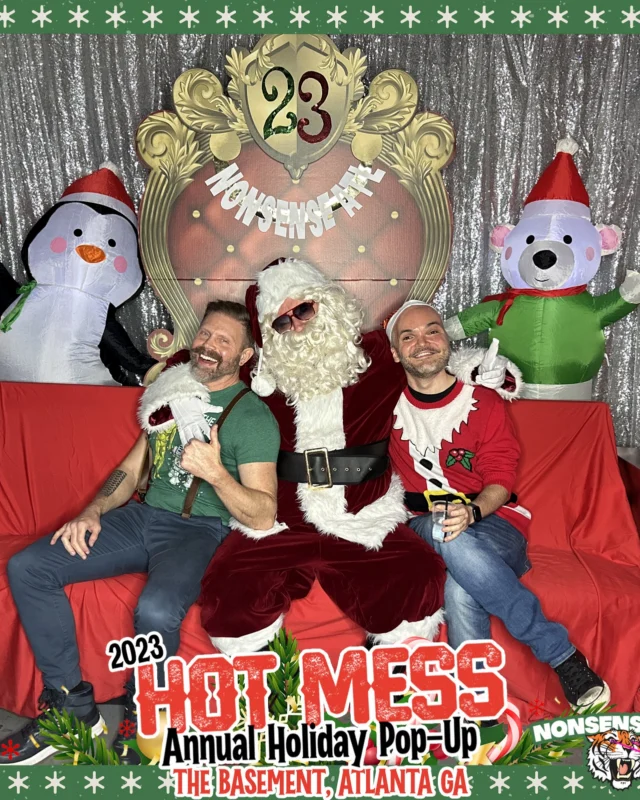2023 HOT MESS Holiday Pop-up Santa Photos! Brought to you by Nonsense ATL!