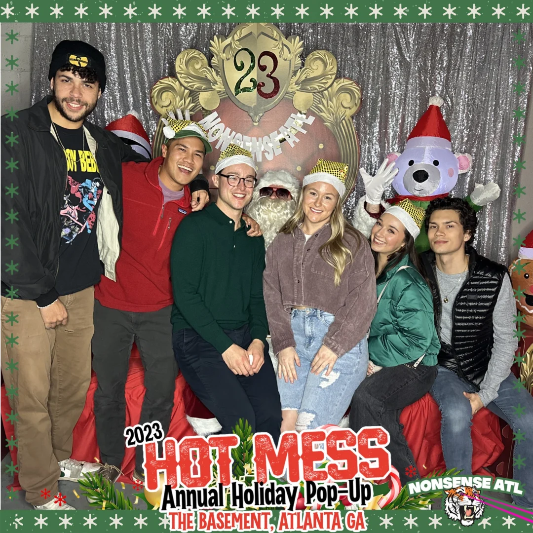2023 HOT MESS Holiday Pop-up Santa Photos! Brought to you by Nonsense ATL!