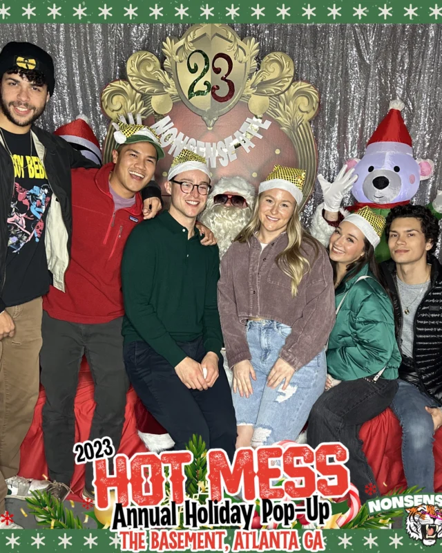 2023 HOT MESS Holiday Pop-up Santa Photos! Brought to you by Nonsense ATL!