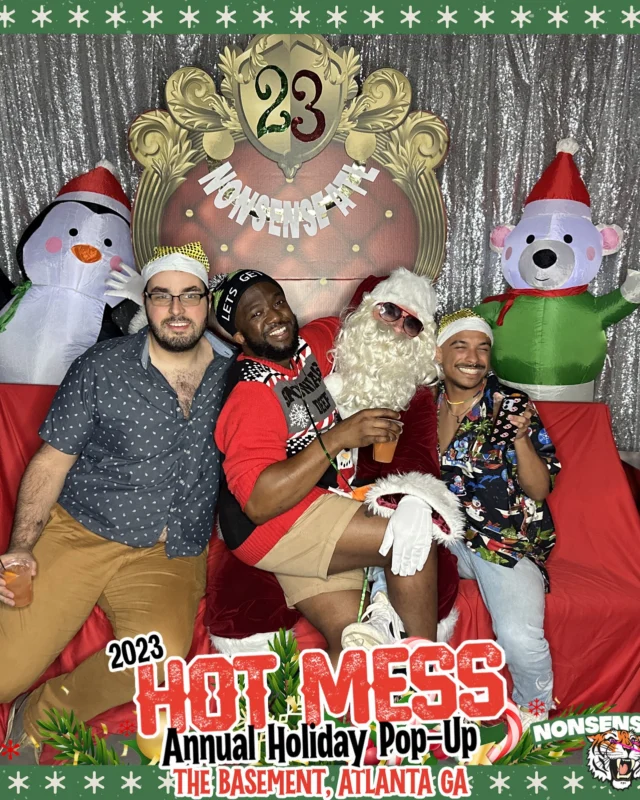 2023 HOT MESS Holiday Pop-up Santa Photos! Brought to you by Nonsense ATL!