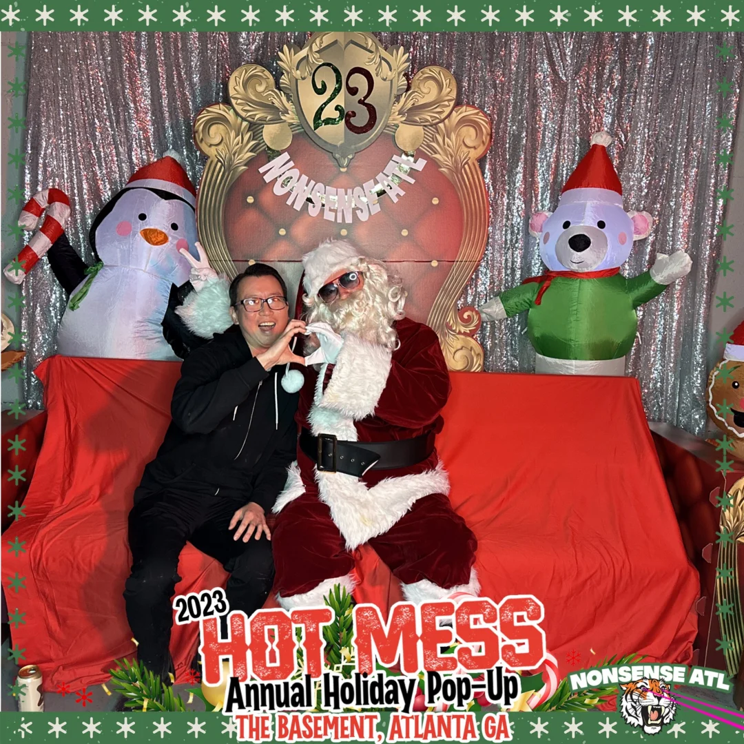 2023 HOT MESS Holiday Pop-up Santa Photos! Brought to you by Nonsense ATL!