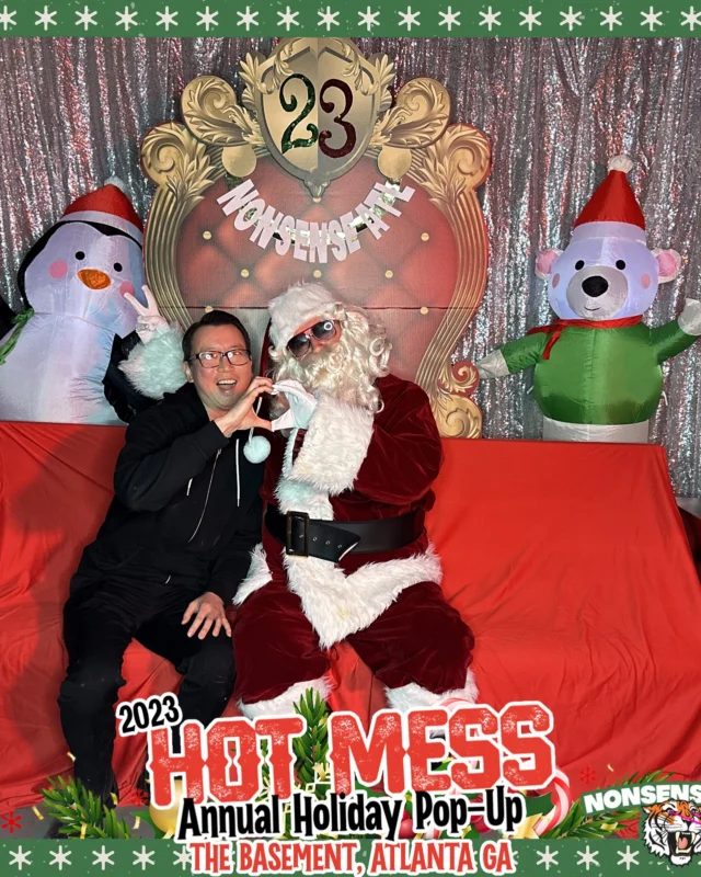 2023 HOT MESS Holiday Pop-up Santa Photos! Brought to you by Nonsense ATL!