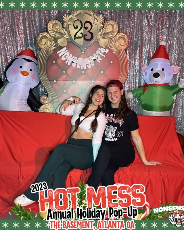 2023 HOT MESS Holiday Pop-up Santa Photos! Brought to you by Nonsense ATL!