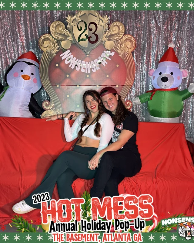 2023 HOT MESS Holiday Pop-up Santa Photos! Brought to you by Nonsense ATL!