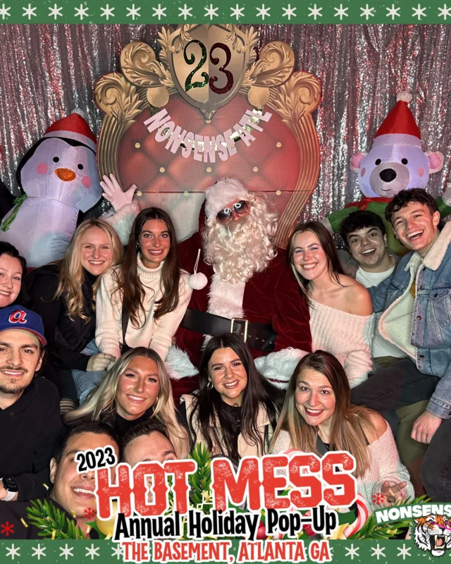 2023 HOT MESS Holiday Pop-up Santa Photos! Brought to you by Nonsense ATL!