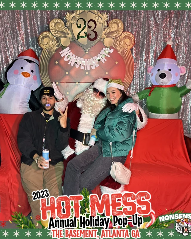 2023 HOT MESS Holiday Pop-up Santa Photos! Brought to you by Nonsense ATL!