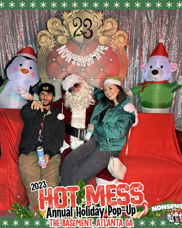 2023 HOT MESS Holiday Pop-up Santa Photos! Brought to you by Nonsense ATL!