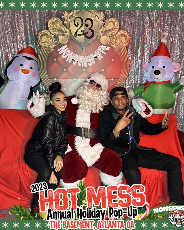 2023 HOT MESS Holiday Pop-up Santa Photos! Brought to you by Nonsense ATL!