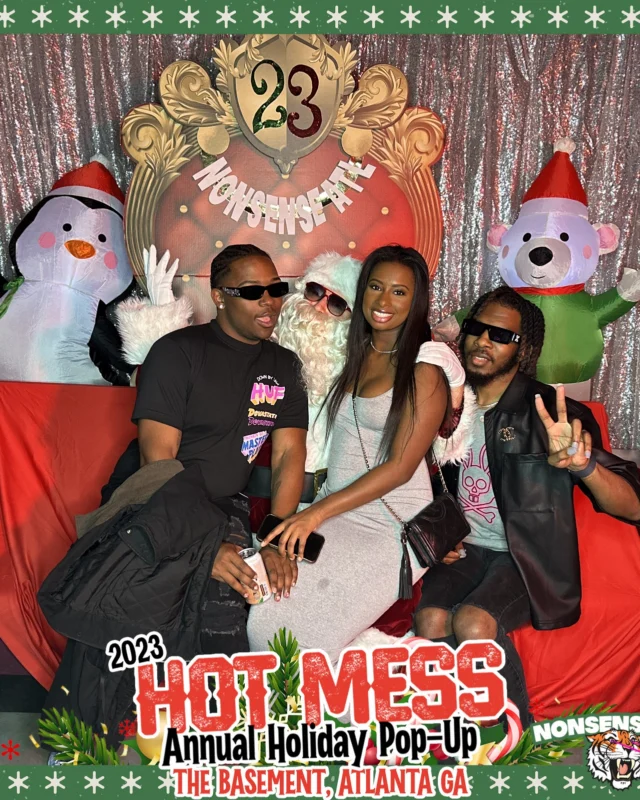 2023 HOT MESS Holiday Pop-up Santa Photos! Brought to you by Nonsense ATL!
