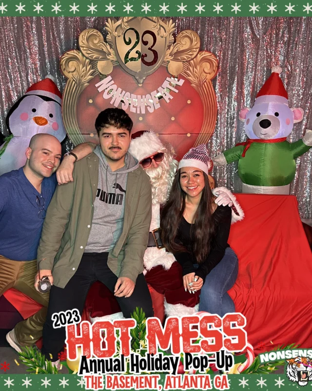 2023 HOT MESS Holiday Pop-up Santa Photos! Brought to you by Nonsense ATL!
