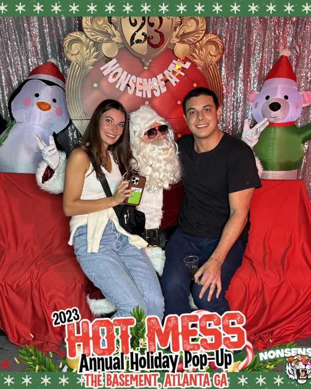 2023 HOT MESS Holiday Pop-up Santa Photos! Brought to you by Nonsense ATL!