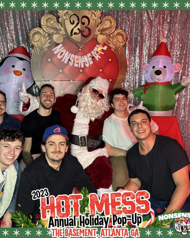 2023 HOT MESS Holiday Pop-up Santa Photos! Brought to you by Nonsense ATL!