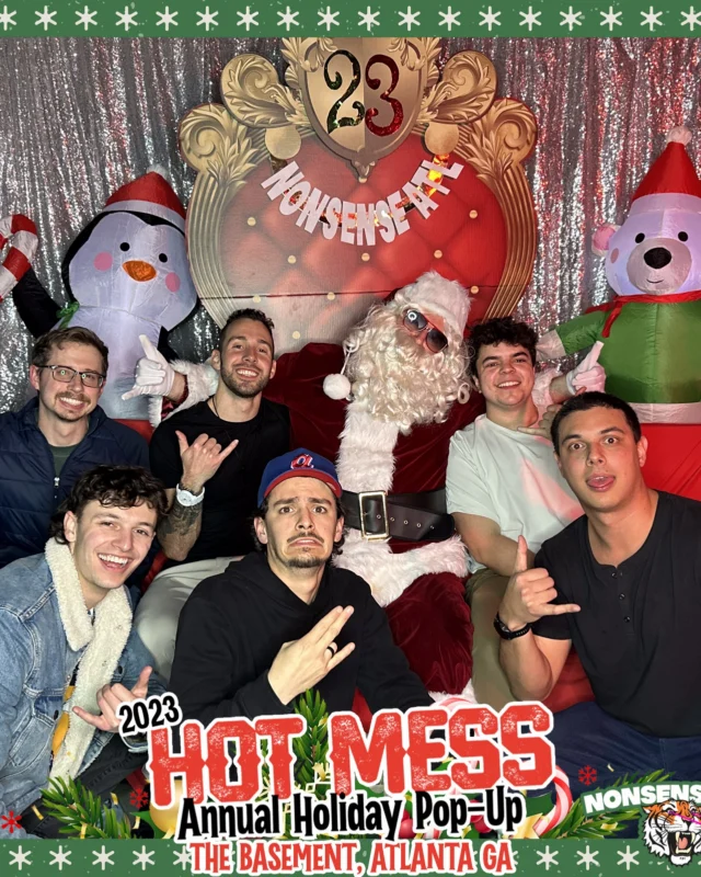 2023 HOT MESS Holiday Pop-up Santa Photos! Brought to you by Nonsense ATL!