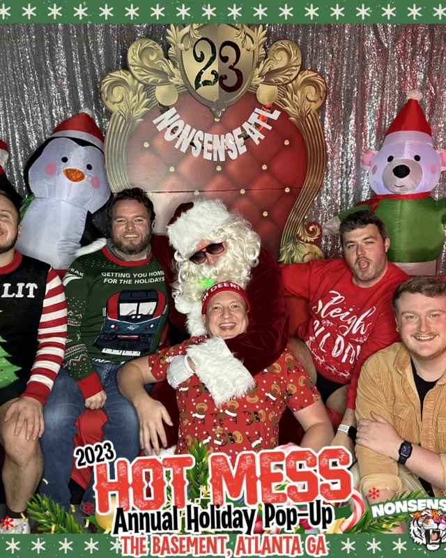 2023 HOT MESS Holiday Pop-up Santa Photos! Brought to you by Nonsense ATL!