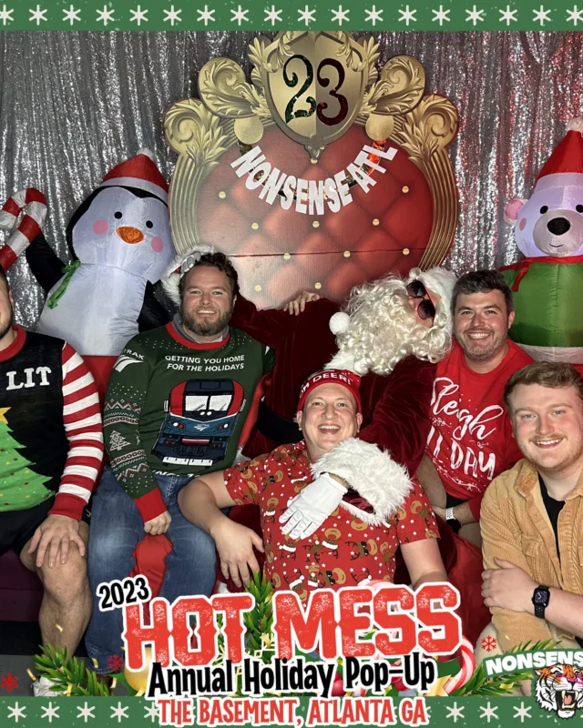 2023 HOT MESS Holiday Pop-up Santa Photos! Brought to you by Nonsense ATL!