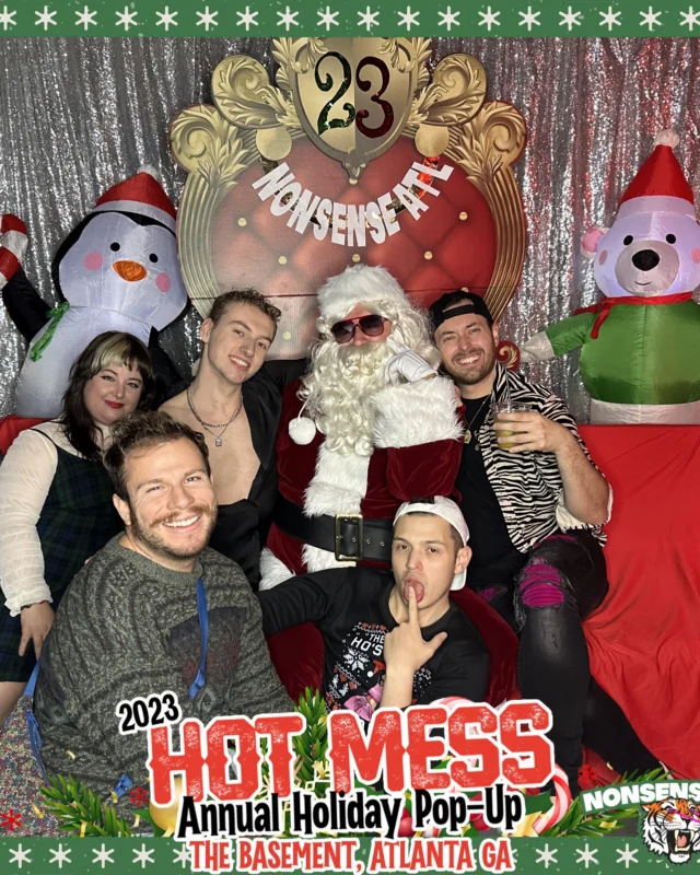 2023 HOT MESS Holiday Pop-up Santa Photos! Brought to you by Nonsense ATL!