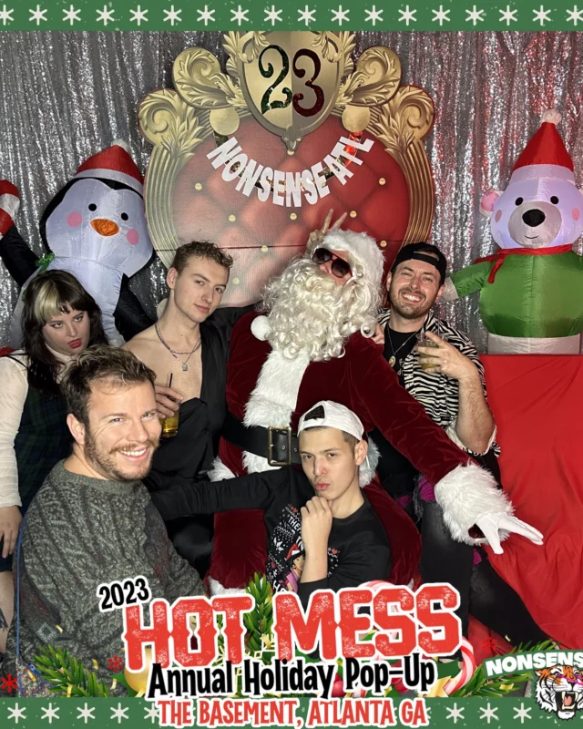2023 HOT MESS Holiday Pop-up Santa Photos! Brought to you by Nonsense ATL!
