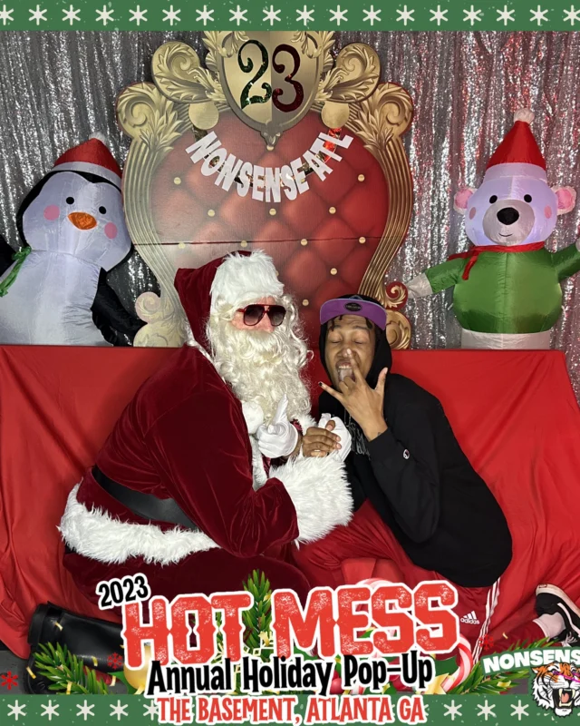 2023 HOT MESS Holiday Pop-up Santa Photos! Brought to you by Nonsense ATL!