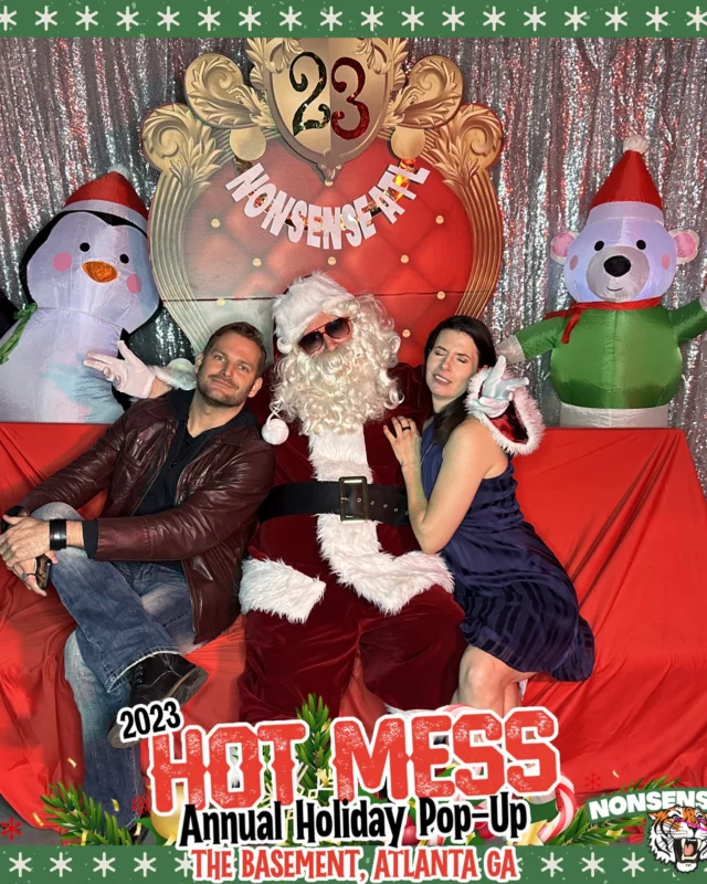 2023 HOT MESS Holiday Pop-up Santa Photos! Brought to you by Nonsense ATL!