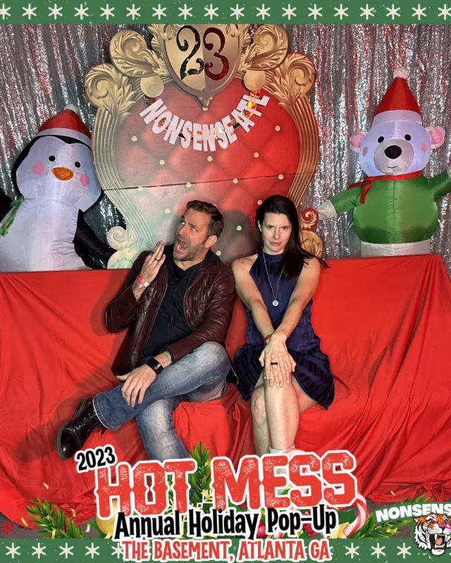 2023 HOT MESS Holiday Pop-up Santa Photos! Brought to you by Nonsense ATL!