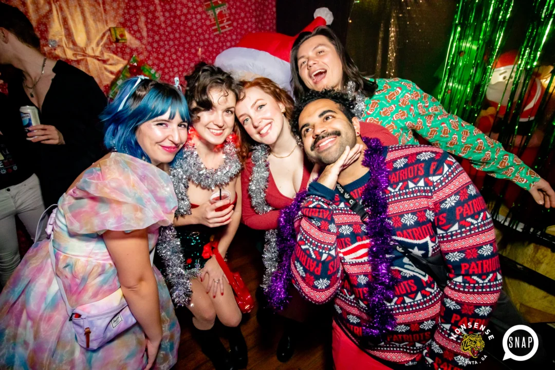 Nonsense Holiday Party 2023 - Kimber was the DJ - Pics: @hellacurious for Oh Snap Kid