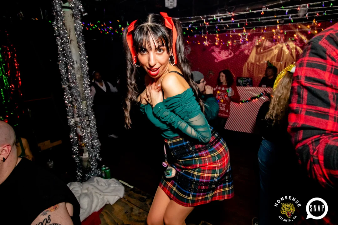 Nonsense Holiday Party 2023 - Kimber was the DJ - Pics: @hellacurious for Oh Snap Kid