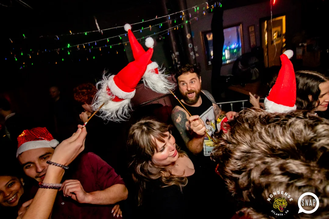 Nonsense Holiday Party 2023 - Kimber was the DJ - Pics: @hellacurious for Oh Snap Kid